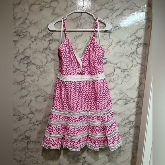 Bardot Camille Twist-Front Eyelet Dress - Picture 4 of 12